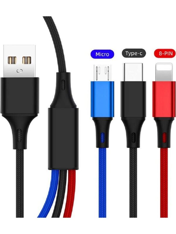 Çoklu ve Hızlı Şarj ve Data Kablosu - Image 4